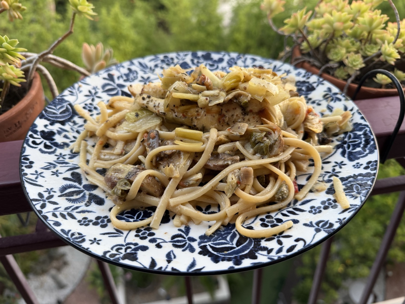 Peas and Prosciutto Pasta w/ Chicken